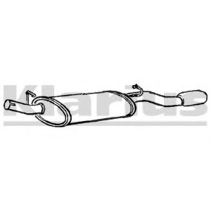 Глушитель выхлопных газов конечный KLARIUS VL489X