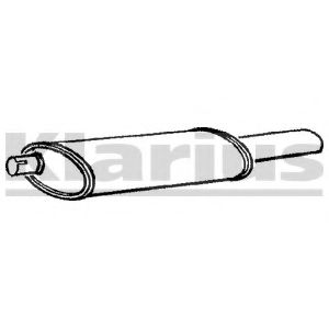 Глушитель выхлопных газов конечный KLARIUS VL490W