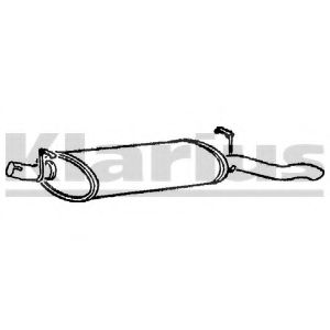 Глушитель выхлопных газов конечный KLARIUS VL501E