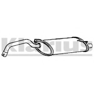 Глушитель выхлопных газов конечный KLARIUS VO262V