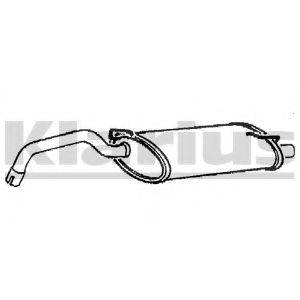 Глушитель выхлопных газов конечный KLARIUS VO264Q