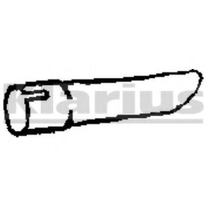 Труба выхлопного газа WALKER 07559