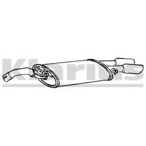 Глушитель выхлопных газов конечный KLARIUS VW190G