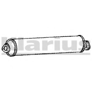 Средний глушитель выхлопных газов KLARIUS VW461H