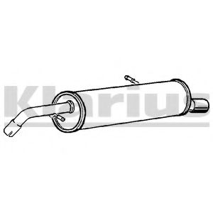 Глушитель выхлопных газов конечный KLARIUS 210943