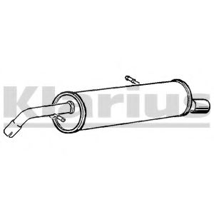 Глушитель выхлопных газов конечный KLARIUS PG793G