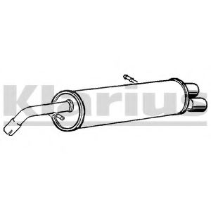 Глушитель выхлопных газов конечный KLARIUS PG795D