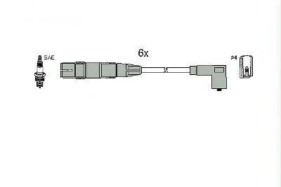 Комплект проводов зажигания HITACHI 134769