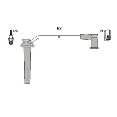 Комплект проводов зажигания HITACHI 134372