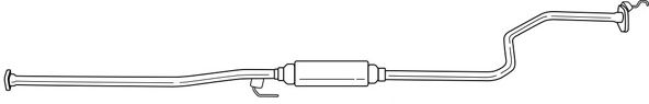 Средний глушитель выхлопных газов SIGAM 23431