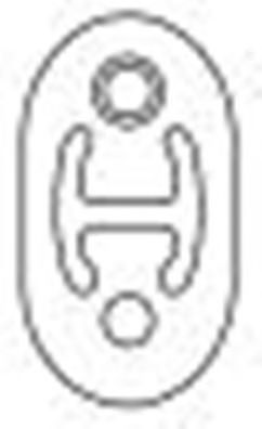 Кронштейн, система выпуска ОГ SIGAM 053017