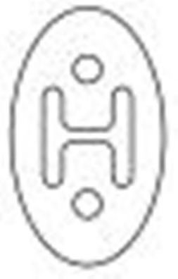 Кронштейн, система выпуска ОГ SIGAM 035040