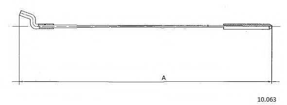 Тросик газа CABOR 10063
