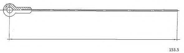 Тросик газа CABOR 1535