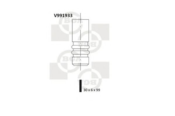 Впускной клапан BGA V991933