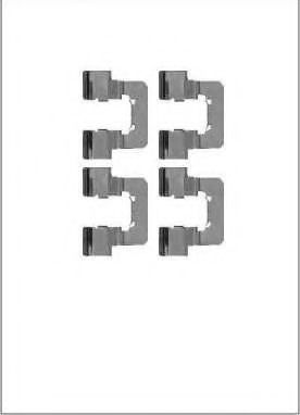 Комплектующие, колодки дискового тормоза OJD 1781