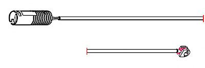 Сигнализатор, износ тормозных колодок CARRAB BRAKE PARTS 8151