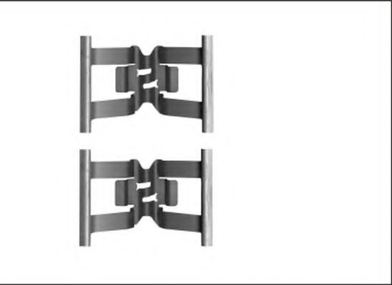 Комплектующие, колодки дискового тормоза HELLA PAGID 8DZ 355 206-181