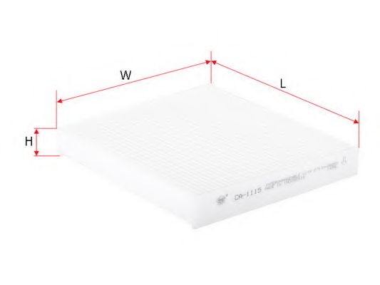 Фильтр, воздух во внутренном пространстве SAKURA  Automotive CA-1115