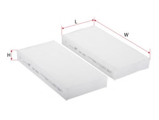 Фильтр, воздух во внутренном пространстве SAKURA  Automotive CA-1601