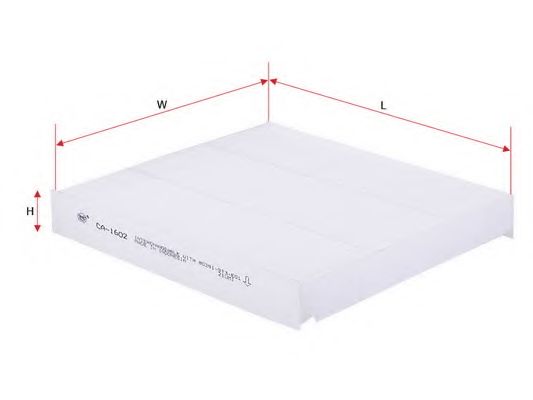 Фильтр, воздух во внутренном пространстве SAKURA  Automotive CA-1602