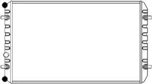 Радиатор, охлаждение двигателя SAKURA  Automotive 4472-1001