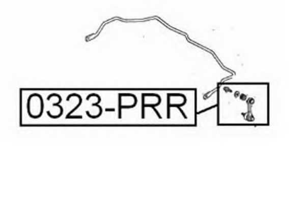 Тяга / стойка, стабилизатор ASVA 0323-PRR