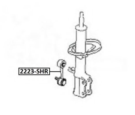 Тяга / стойка, стабилизатор ASVA 2223-SHR