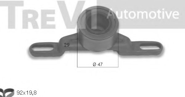 Комплект ремня ГРМ TREVI AUTOMOTIVE KD1114