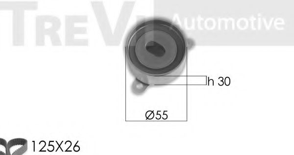 Комплект ремня ГРМ TREVI AUTOMOTIVE KD1455