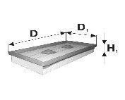 Воздушный фильтр MANN-FILTER AP1497