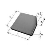 Фильтр, воздух во внутренном пространстве MANN-FILTER K1278