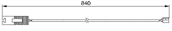 Сигнализатор, износ тормозных колодок BREMSI WI0535