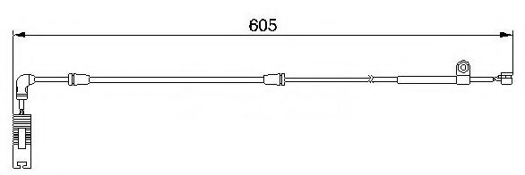 Сигнализатор, износ тормозных колодок BREMSI WI0581