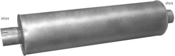 Глушитель выхлопных газов конечный POLMO 6700