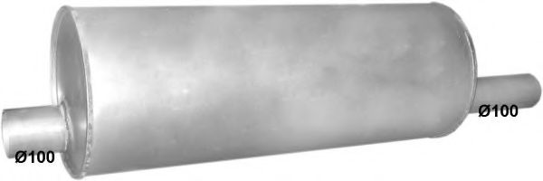 Глушитель выхлопных газов конечный POLMO 7603