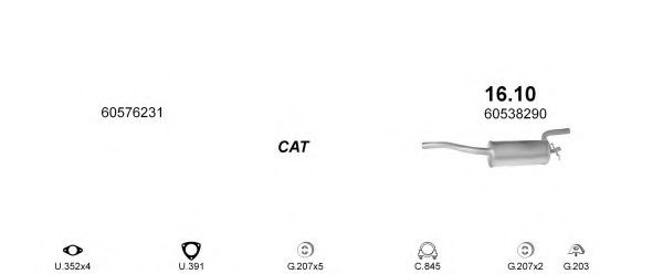 Система выпуска ОГ POLMO POLMO00331