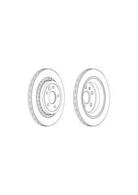 Тормозной диск FERODO DDF1802-1