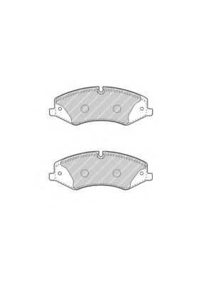 Комплект тормозных колодок, дисковый тормоз FERODO FDB4104