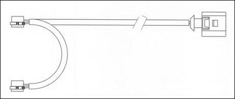 Сигнализатор, износ тормозных колодок FERODO FWI339