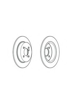 Тормозной диск FERODO DDF2071C