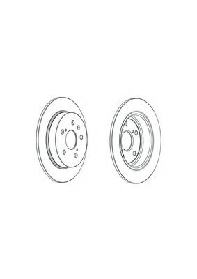 Тормозной диск FERODO DDF2075C