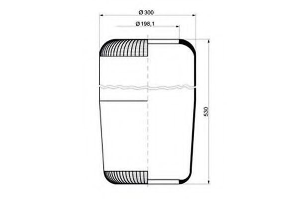 Кожух пневматической рессоры PE Automotive 084.017-10A