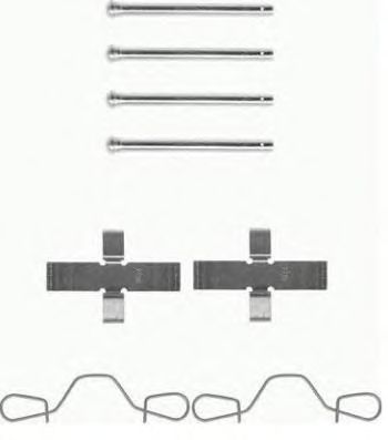 Комплектующие, колодки дискового тормоза BREMBO A 02 321