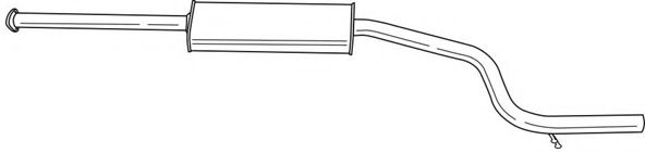 Средний глушитель выхлопных газов AKS DASIS SG26437