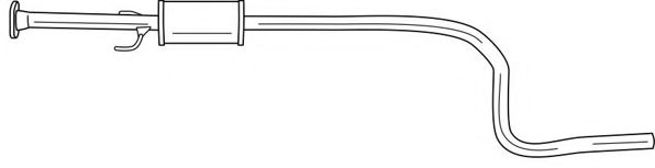 Средний глушитель выхлопных газов AKS DASIS SG73403