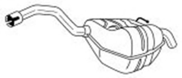 Глушитель выхлопных газов конечный AKS DASIS SG26609