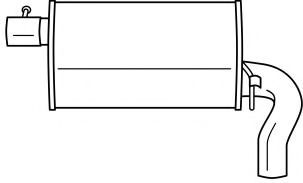 Глушитель выхлопных газов конечный AKS DASIS SG22632