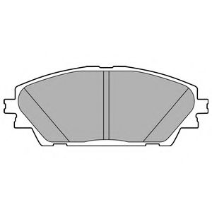 Комплект тормозных колодок, дисковый тормоз DELPHI LP2701