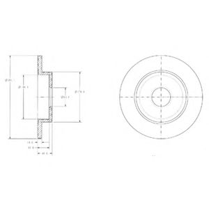 Тормозной диск DELPHI BG3761